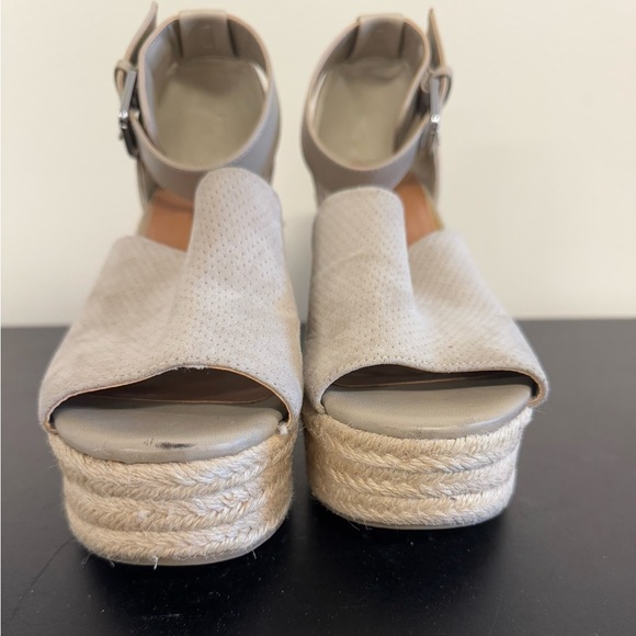 Indigo Rd. stacked platform espadrille wedge size 6.5 - Picture 2 of 7